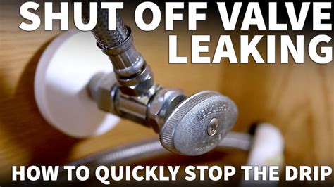 valve under sink leaking|Shut